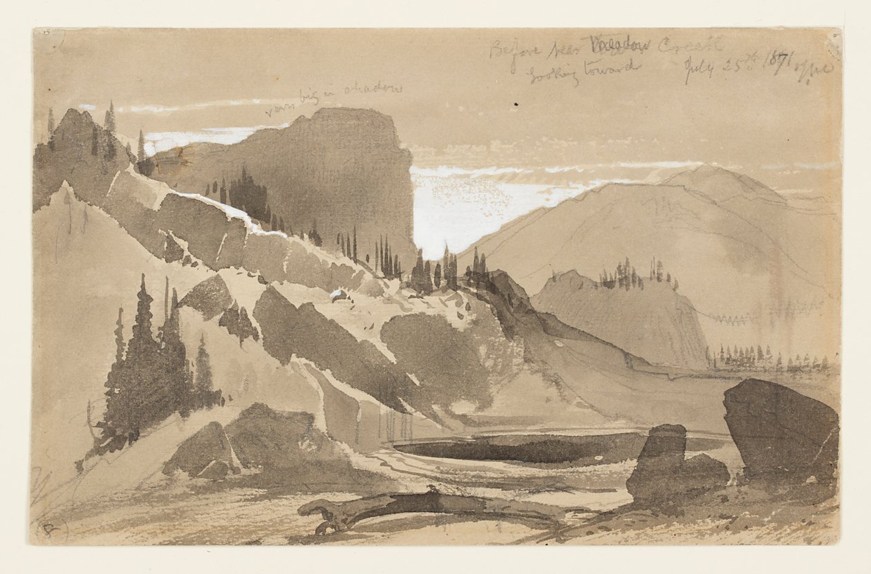Nær Meadow Creek, Utah av Thomas Moran