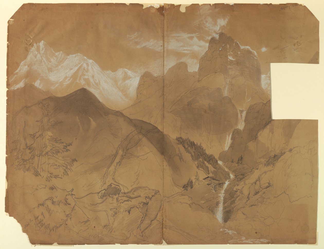 Nær Pass of Faido, Italia av Thomas Moran