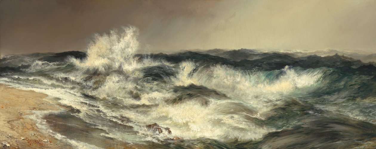 Det mye rungende havet av Thomas Moran