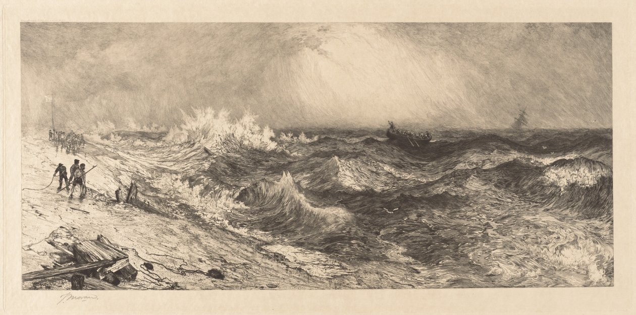 Det mye rungende havet av Thomas Moran