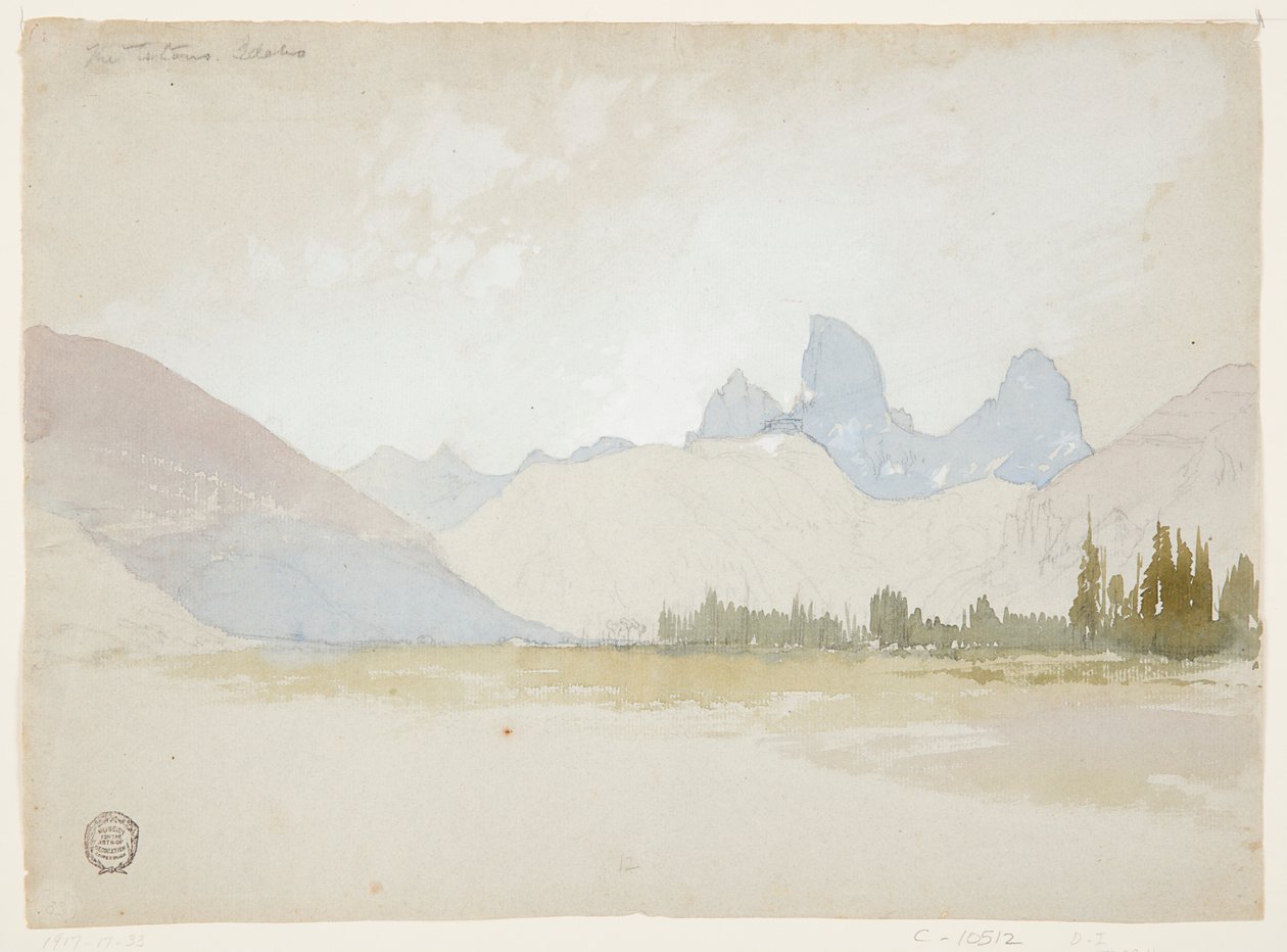 The Tetons, Idaho av Thomas Moran