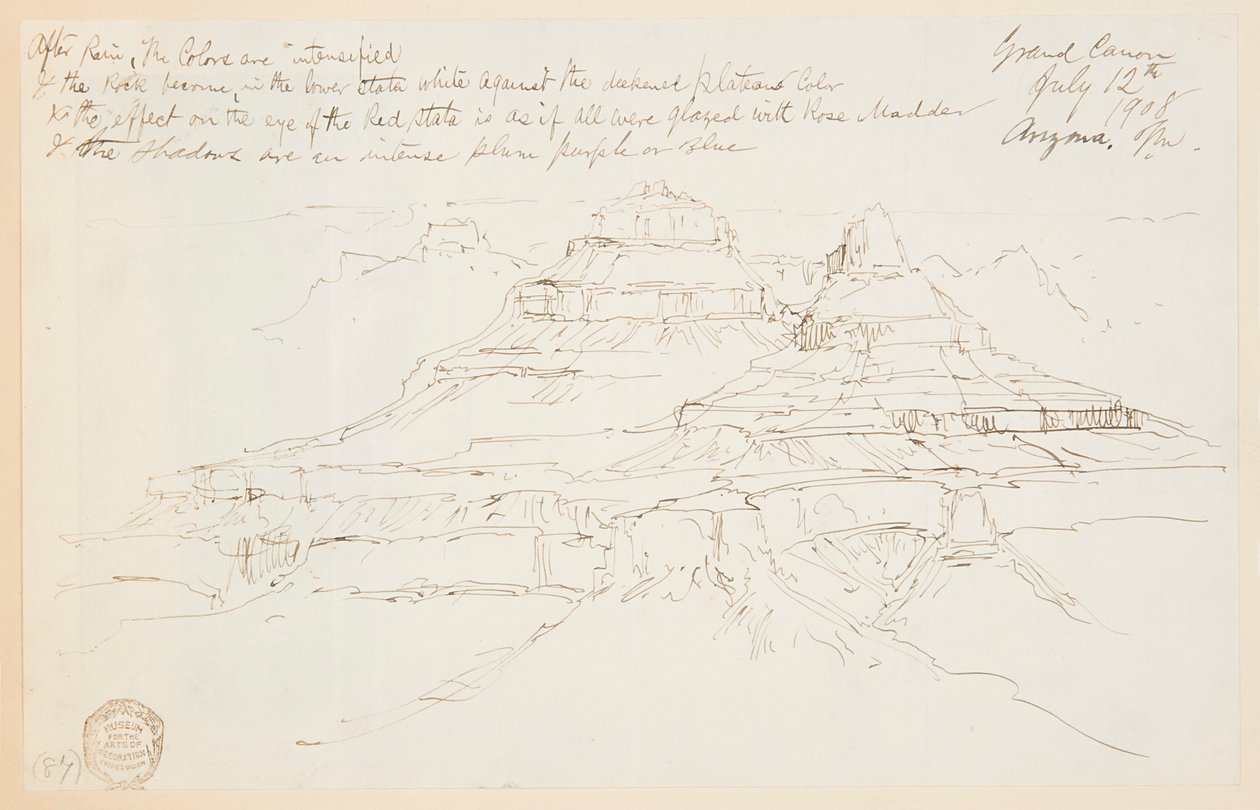 To klipper i Grand Canyon, Arizona av Thomas Moran