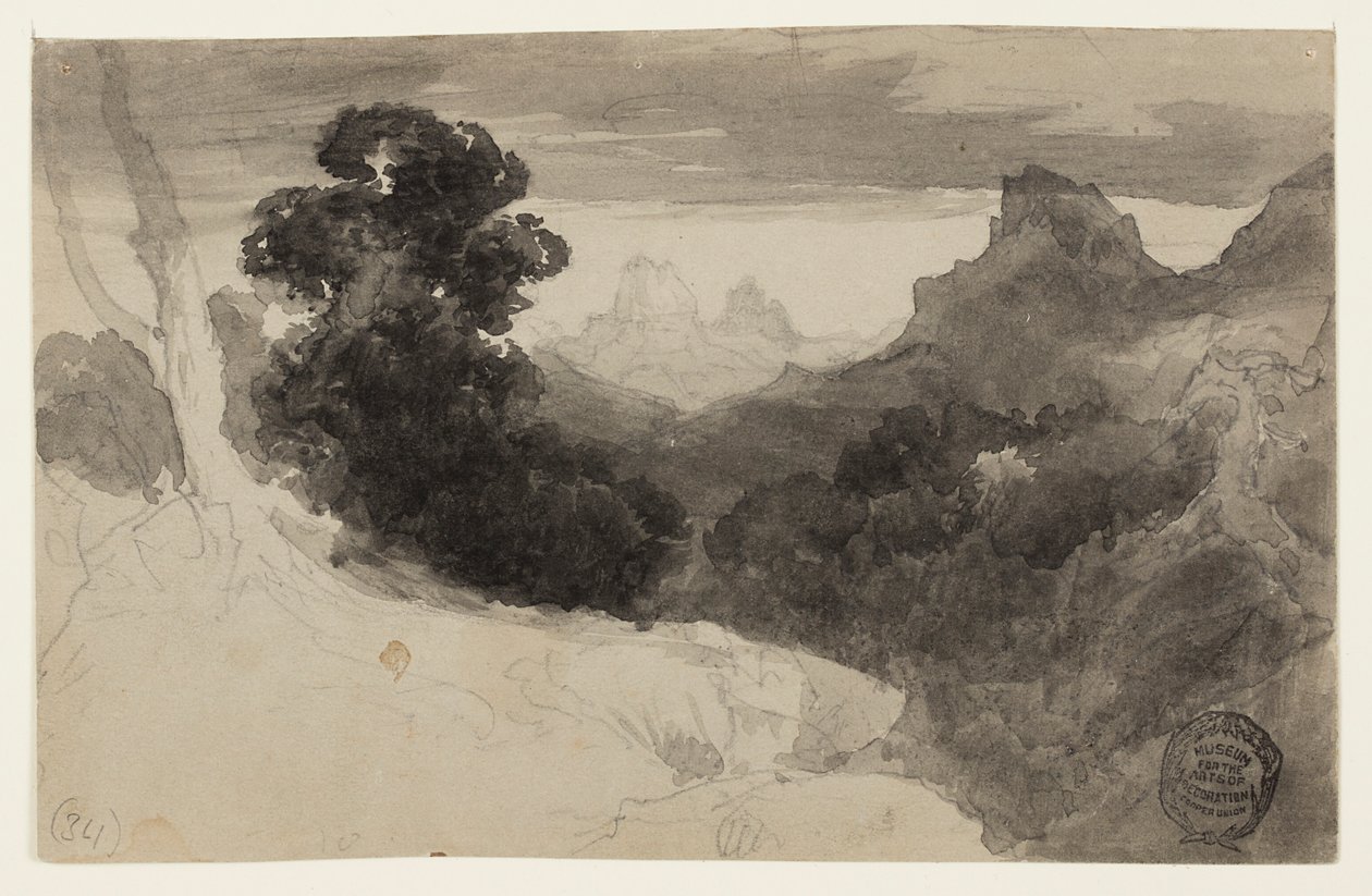 Utsikt over Tetons, Wyoming av Thomas Moran