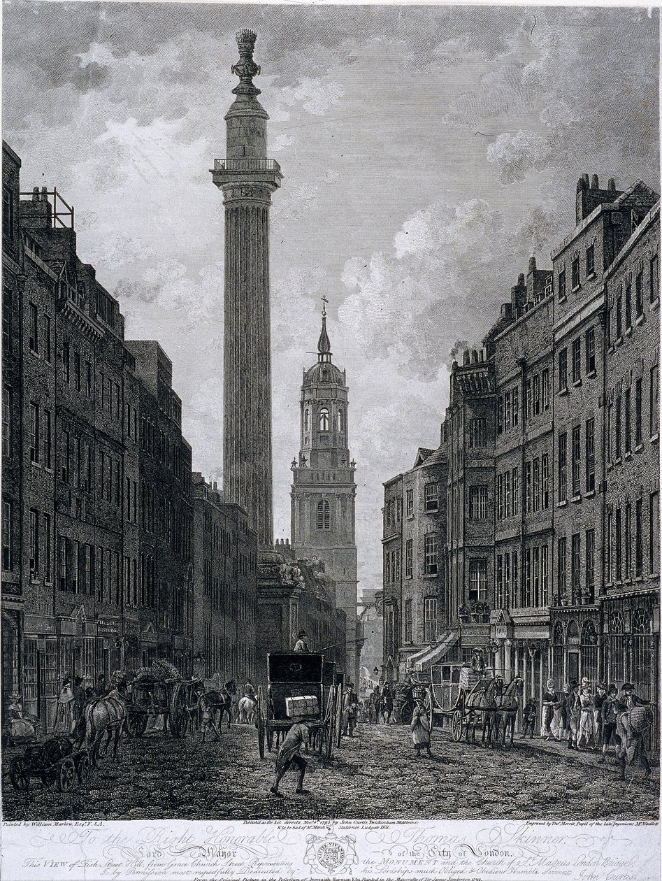 Fish Street Hill, London, 1795 av Thomas Morris