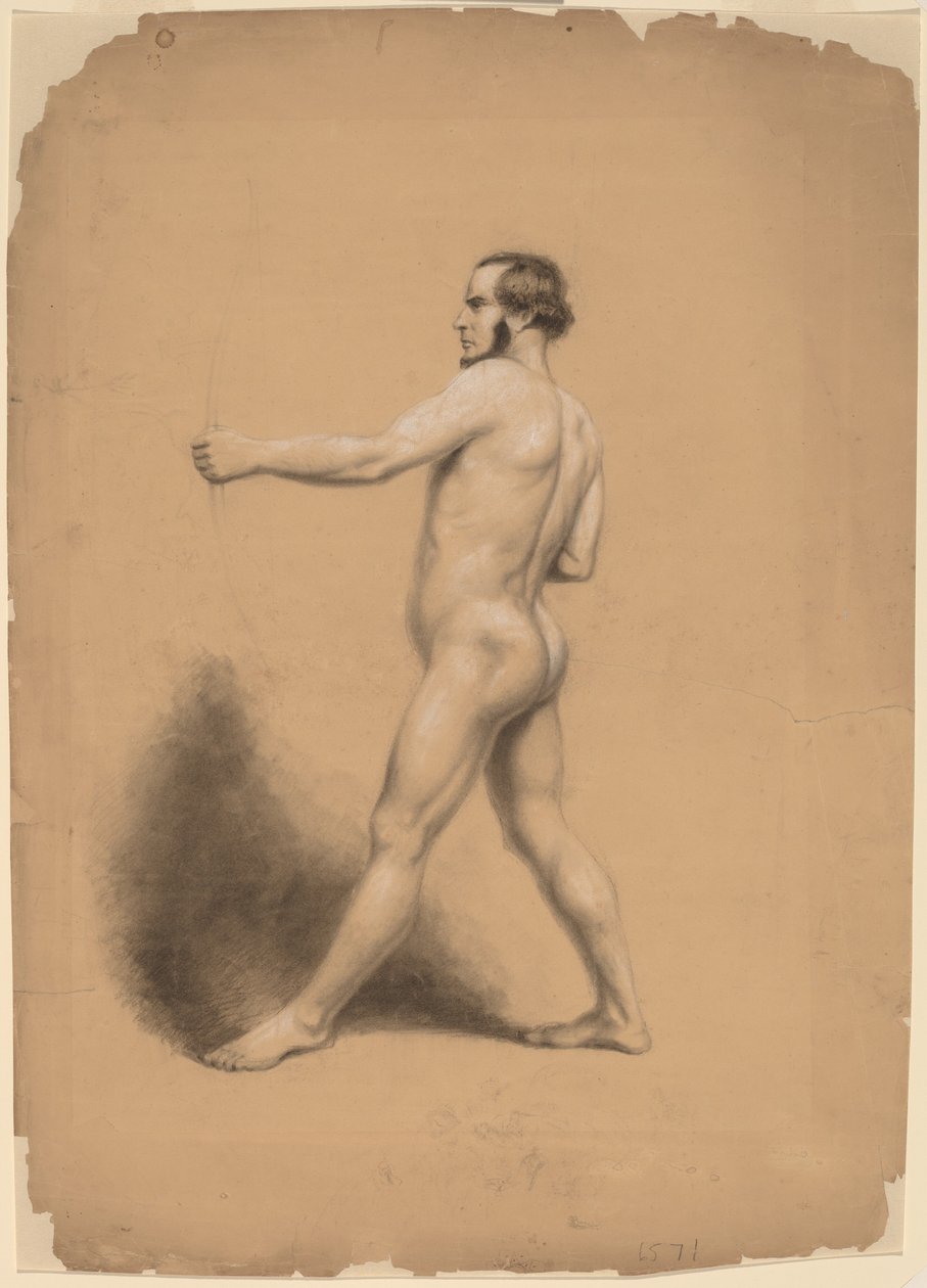 Archer, nakenstudie av Thomas Nast