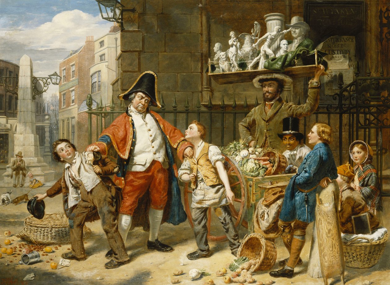 Den avbrutte kampen, 1858 av Thomas P. Hall