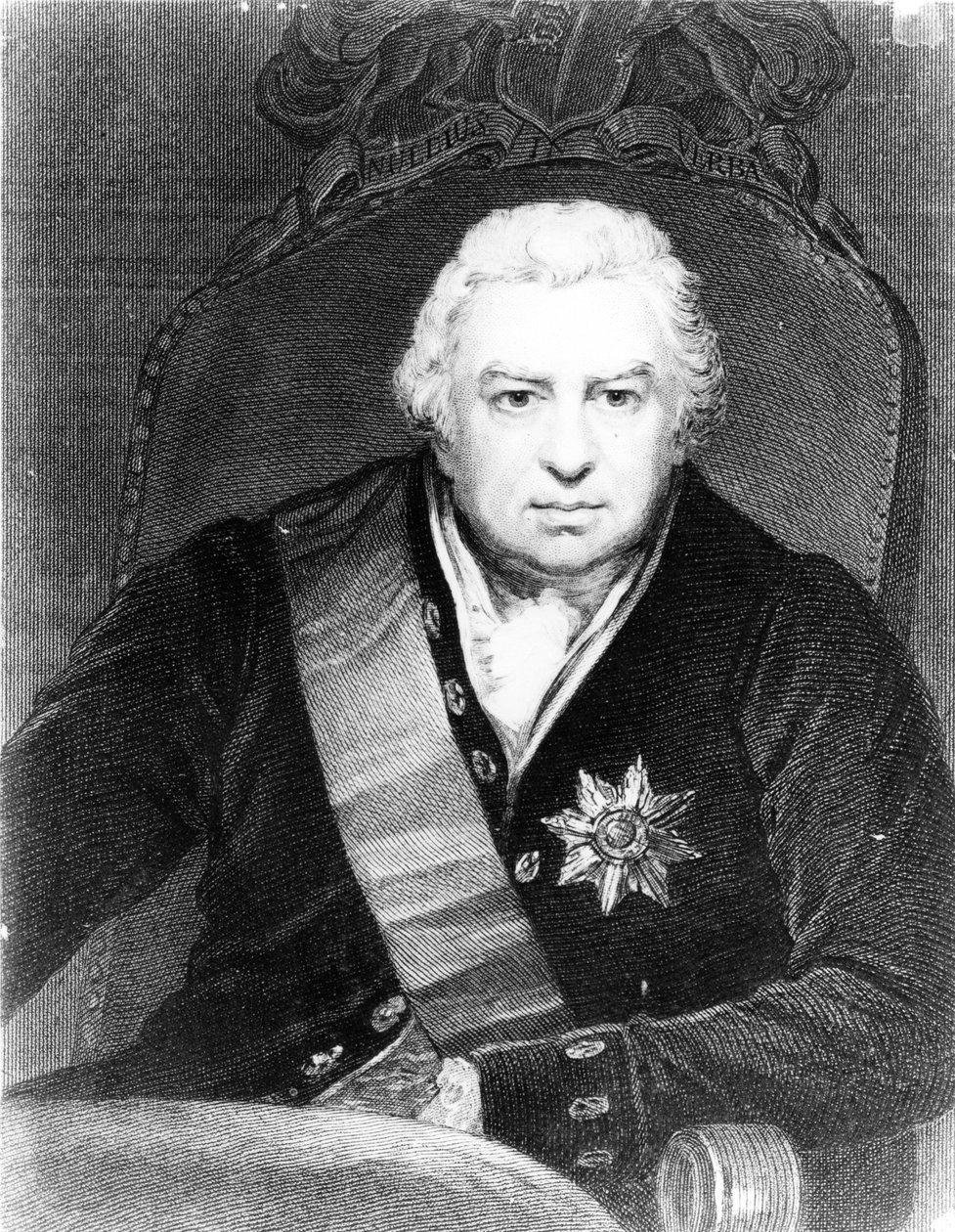 Sir Joseph Banks, ca. 1830-tallet (gravering) av Thomas Phillips