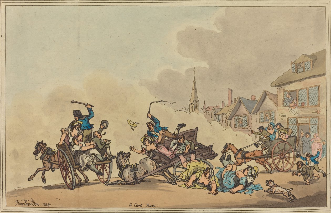 A Cart Race, 1788. av Thomas Rowlandson