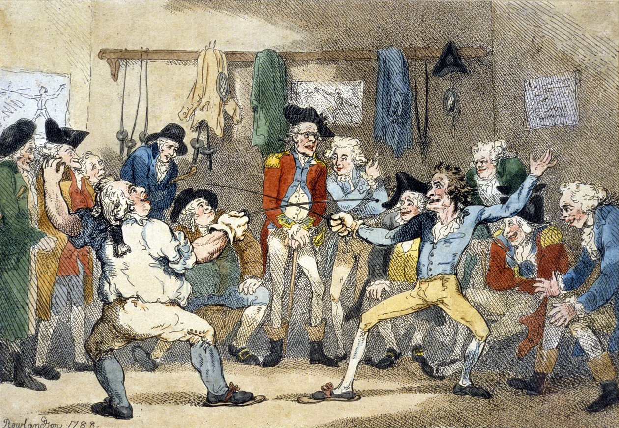 En fektekamp av Thomas Rowlandson