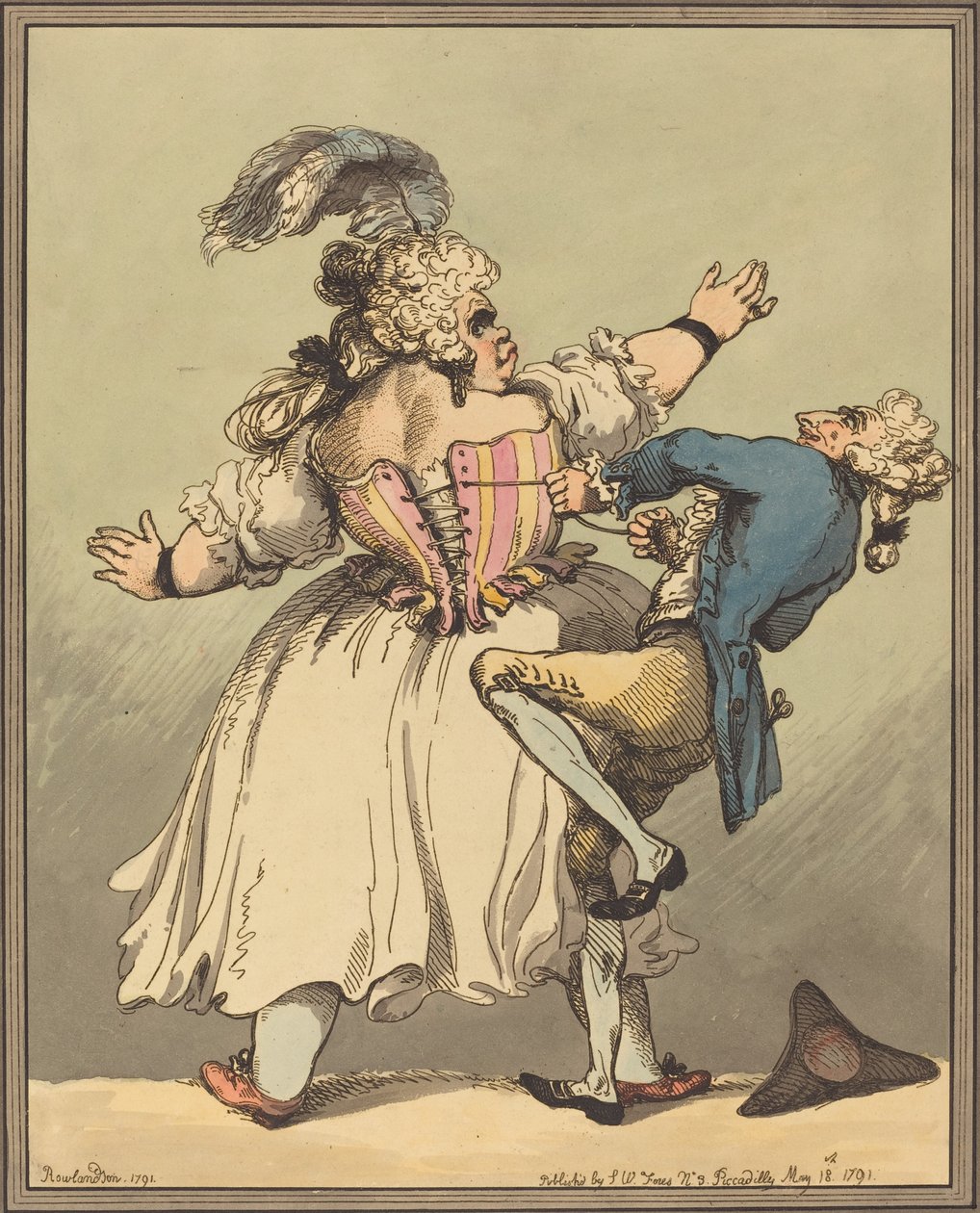 Litt strammere, 1791. av Thomas Rowlandson