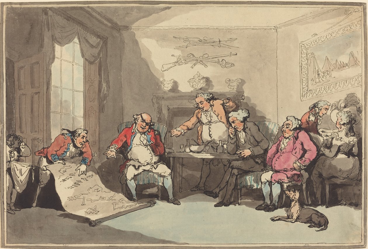 Et militsmøte av Thomas Rowlandson