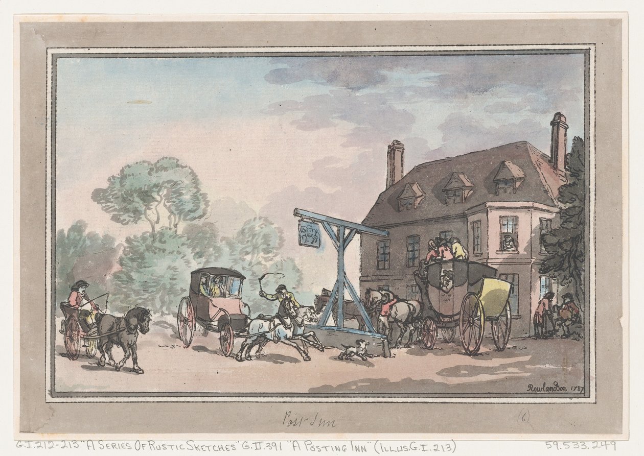 A Posting Inn, 1787., 1787. av Thomas Rowlandson