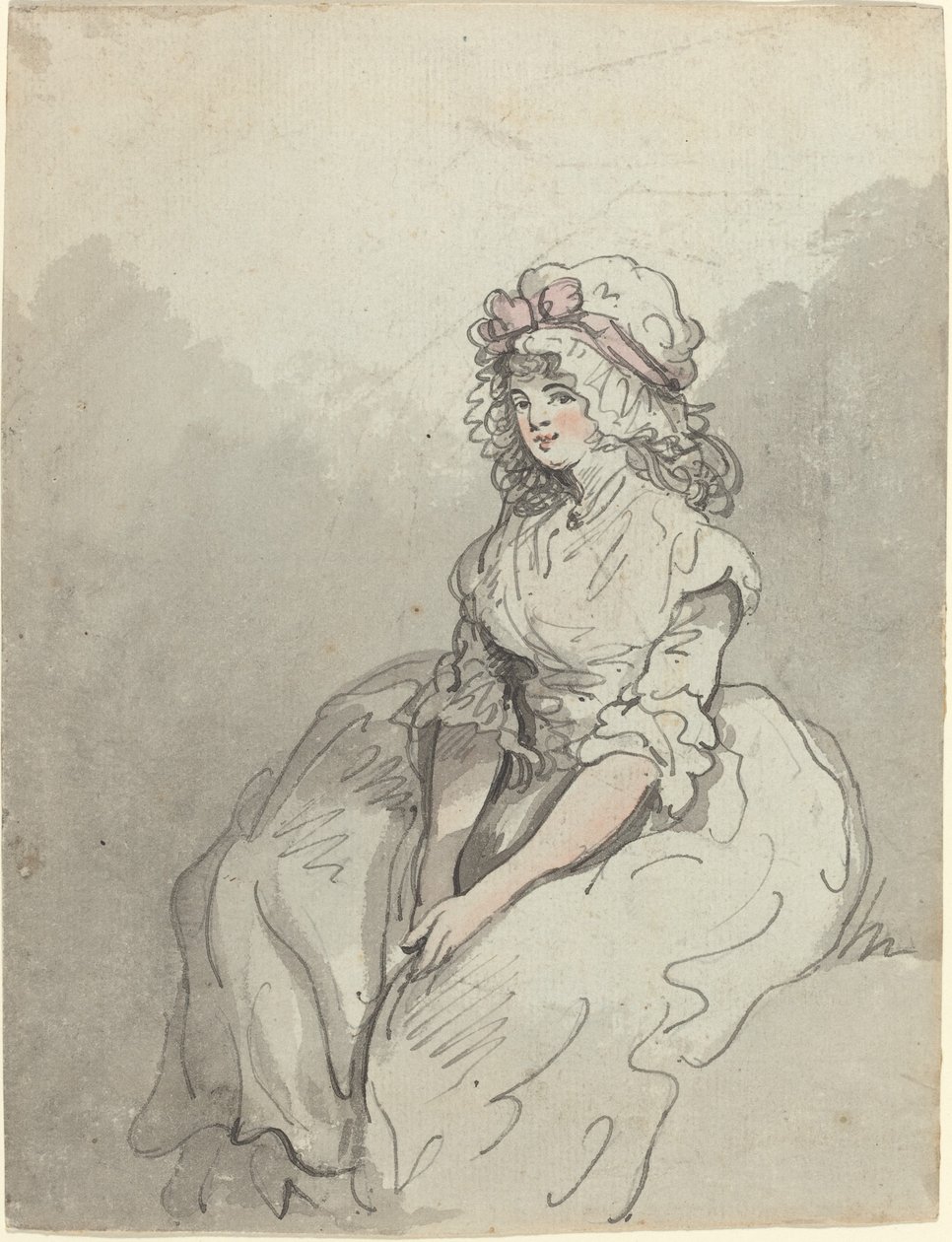 En ung engelsk skjønnhet av Thomas Rowlandson