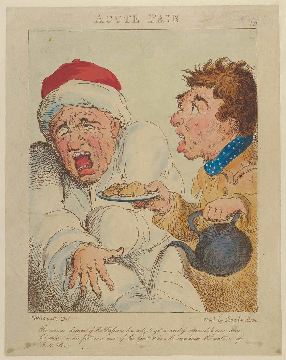 Akutt smerte, 1800., 1800. av Thomas Rowlandson