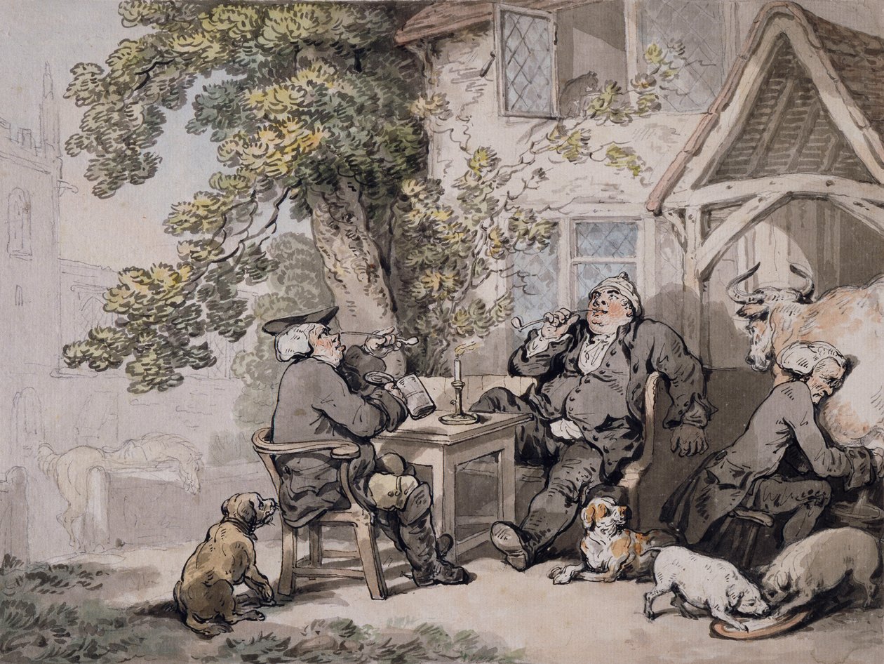 Alehouse Politikere, ca. 1785-90 av Thomas Rowlandson