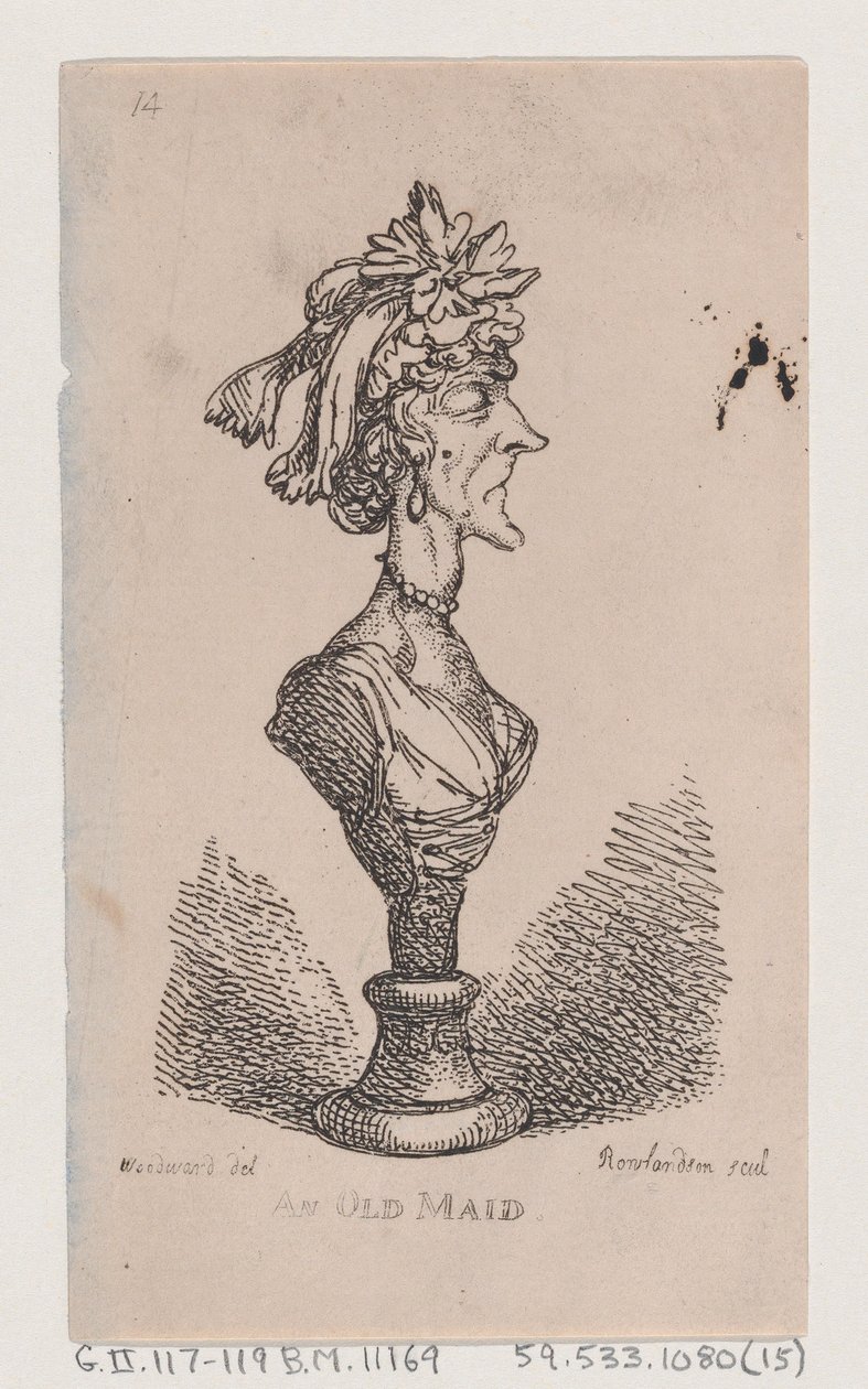 En gammel hushjelp, 1808., 1808. av Thomas Rowlandson