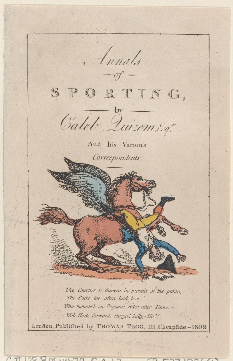 Annals of Sporting, 1809., 1809. av Thomas Rowlandson