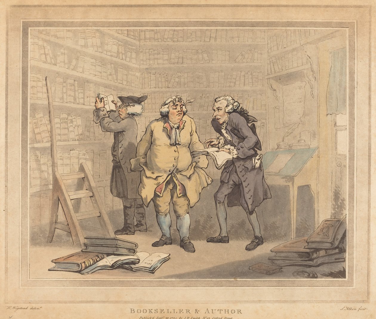 Bokhandler og forfatter av Thomas Rowlandson