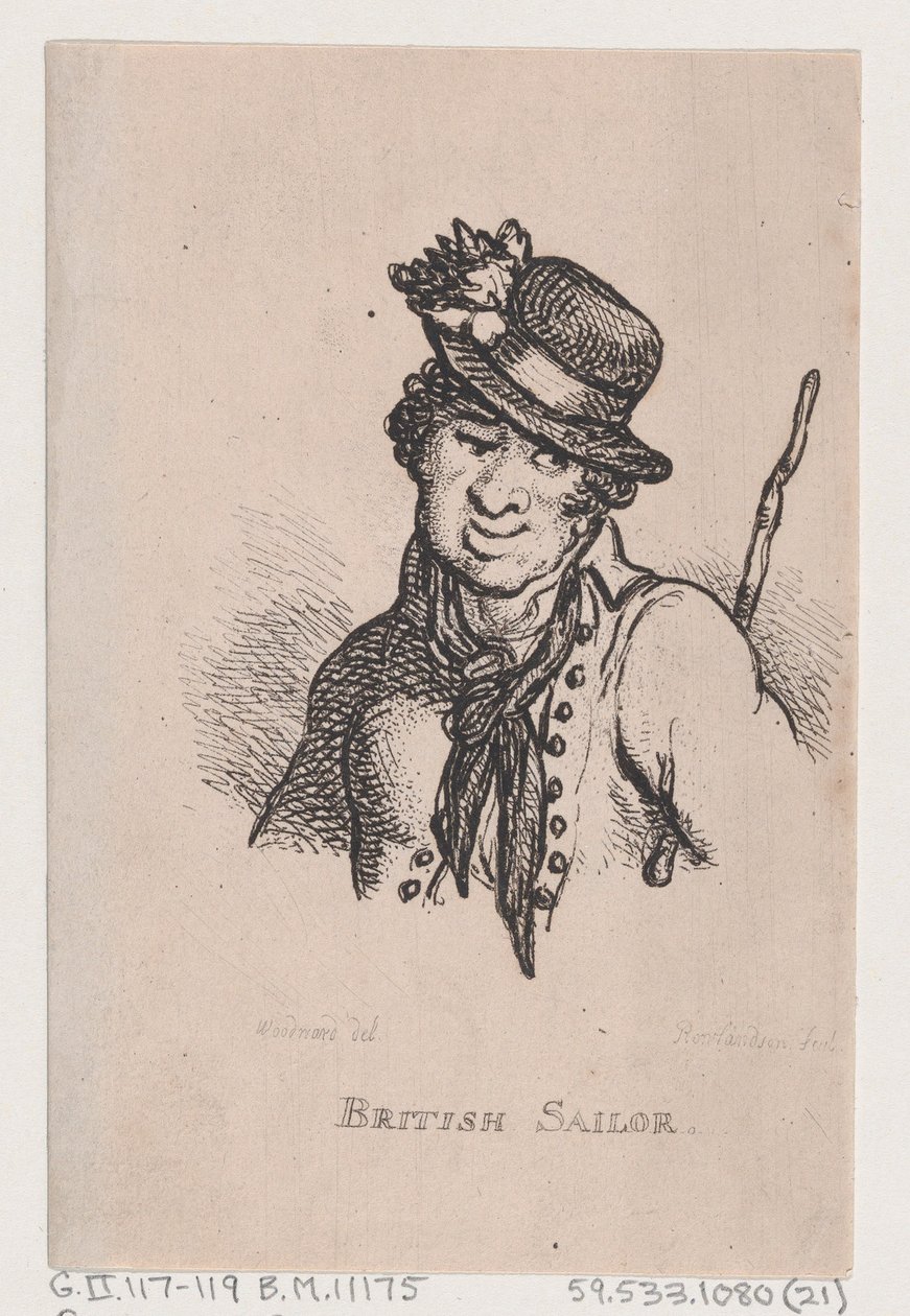 Britisk sjømann, april 1808., april 1808. av Thomas Rowlandson