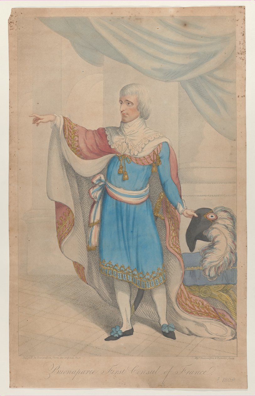 Buonaparte første konsul i Frankrike, 1800-04., 1800-04. av Thomas Rowlandson
