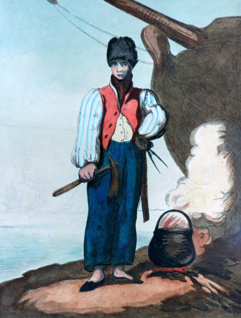 Snekker, 1799 av Thomas Rowlandson