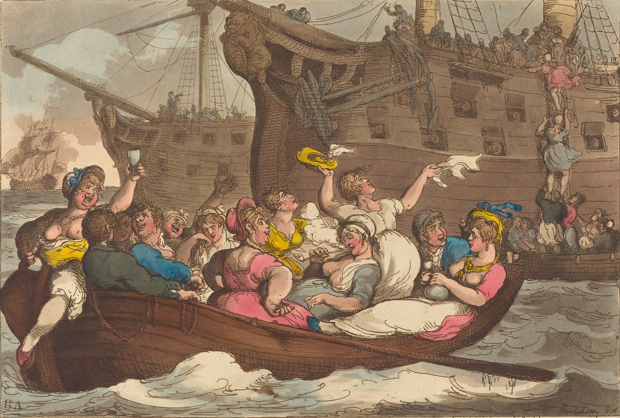 Storfe ikke forsikret, utgitt 1809. av Thomas Rowlandson