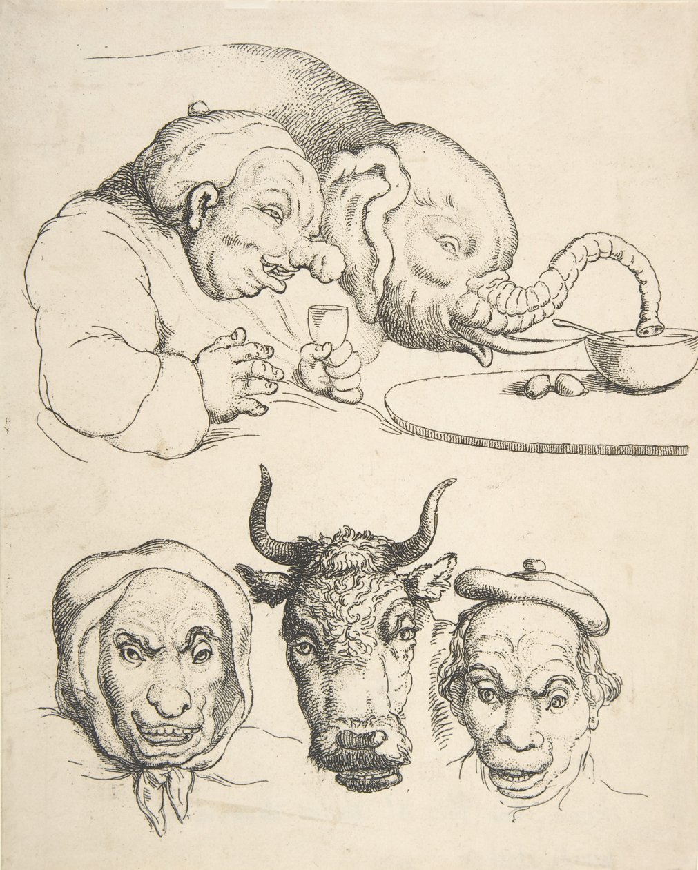 Sammenlignende anatomi, 1800-25., 1800-25. av Thomas Rowlandson