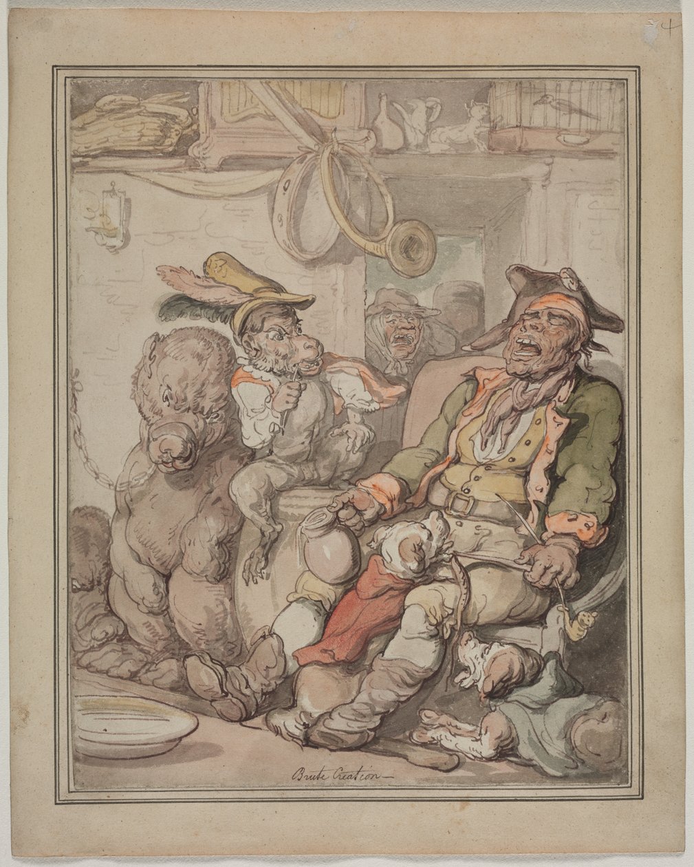 Sammenlignende anatomistudie, ca. 1810-1820. av Thomas Rowlandson