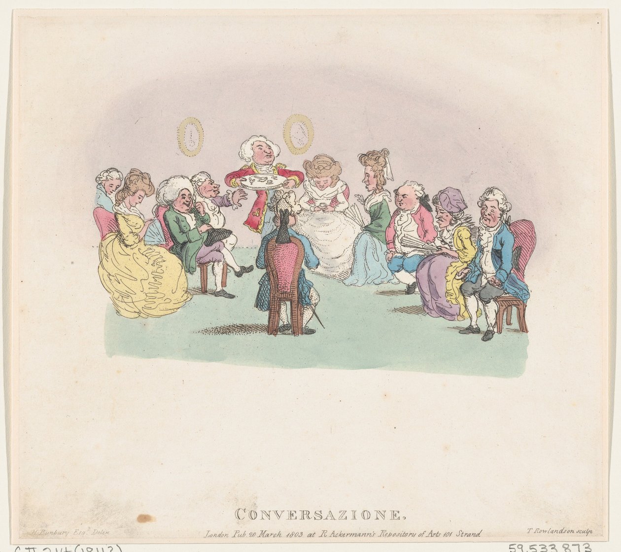 Samtale, 20. mars 1803., 20. mars 1803. av Thomas Rowlandson