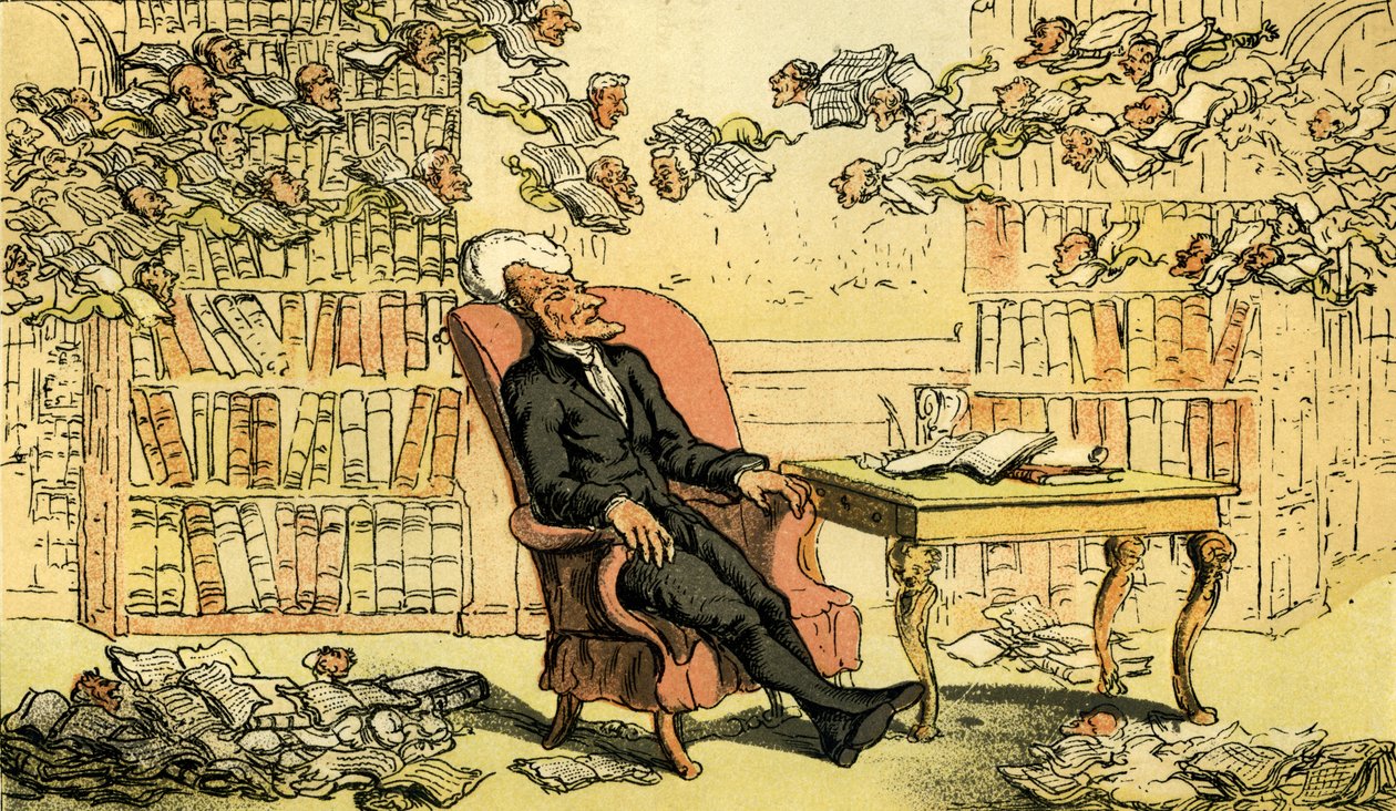 'Dr Syntax - doktorens drøm' av Thomas Rowlandson