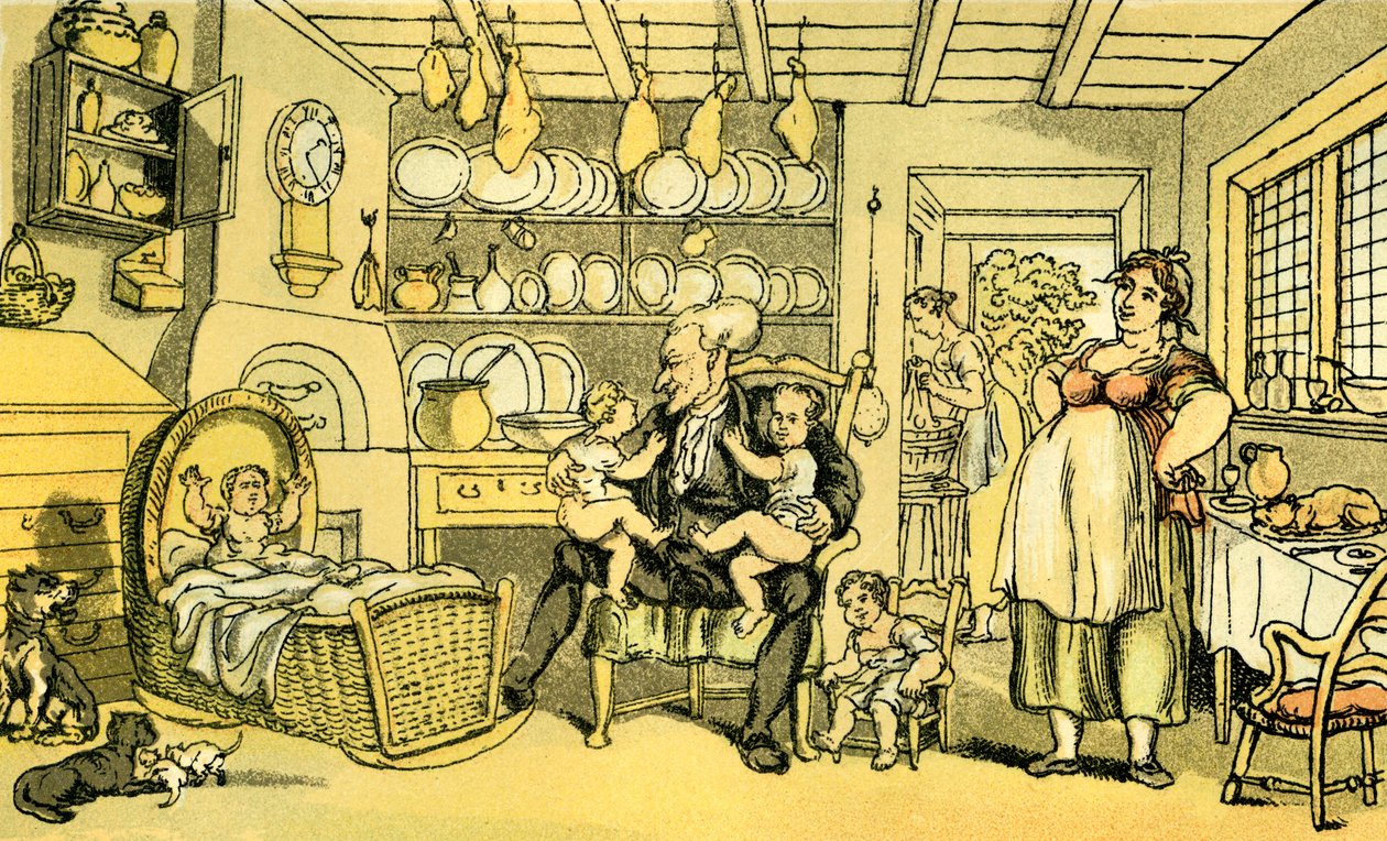 "Dr Syntax ble sykepleier" av Thomas Rowlandson