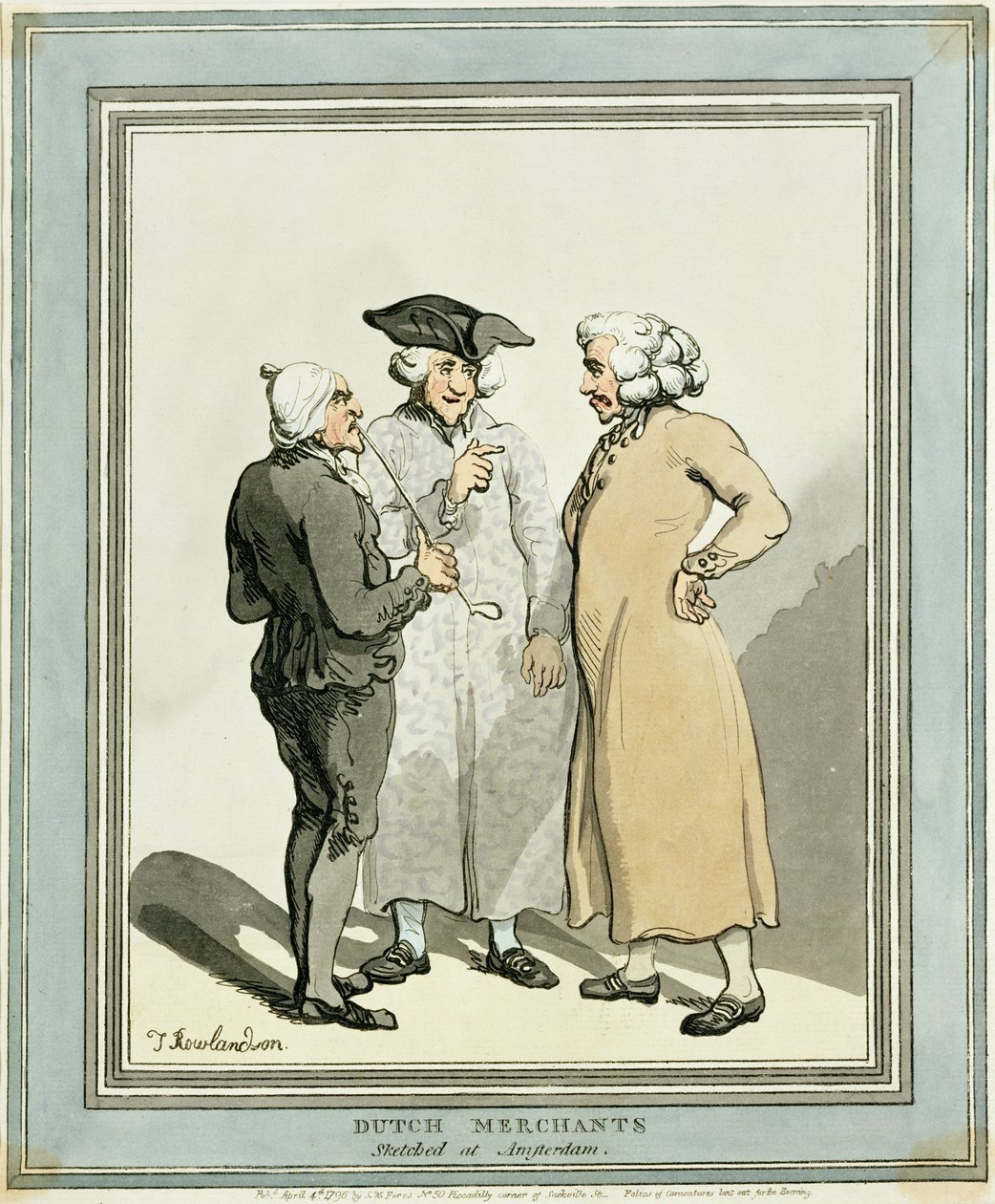 nederlandske kjøpmenn av Thomas Rowlandson