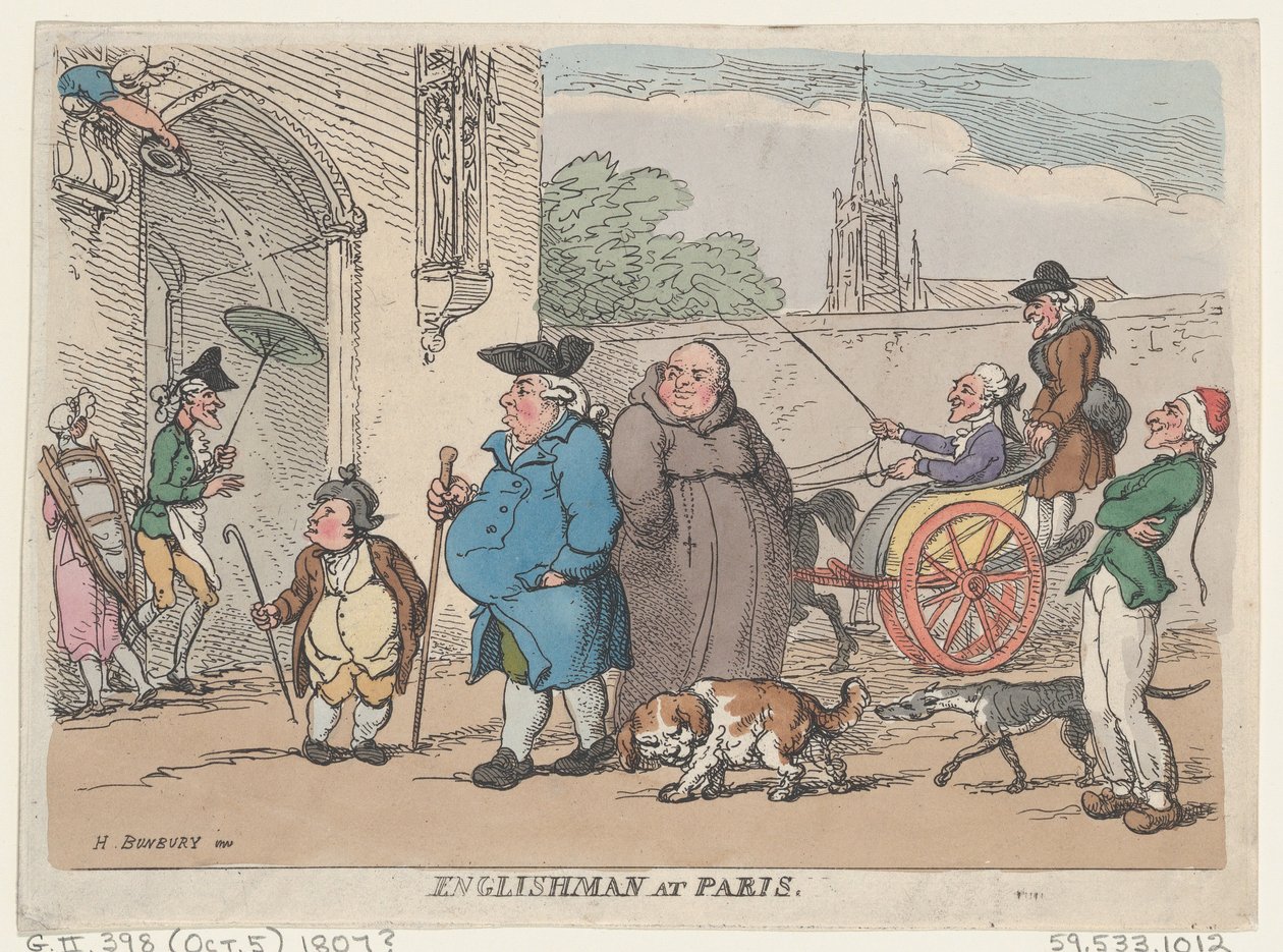 Engelskmann i Paris, 1807, 1807. av Thomas Rowlandson