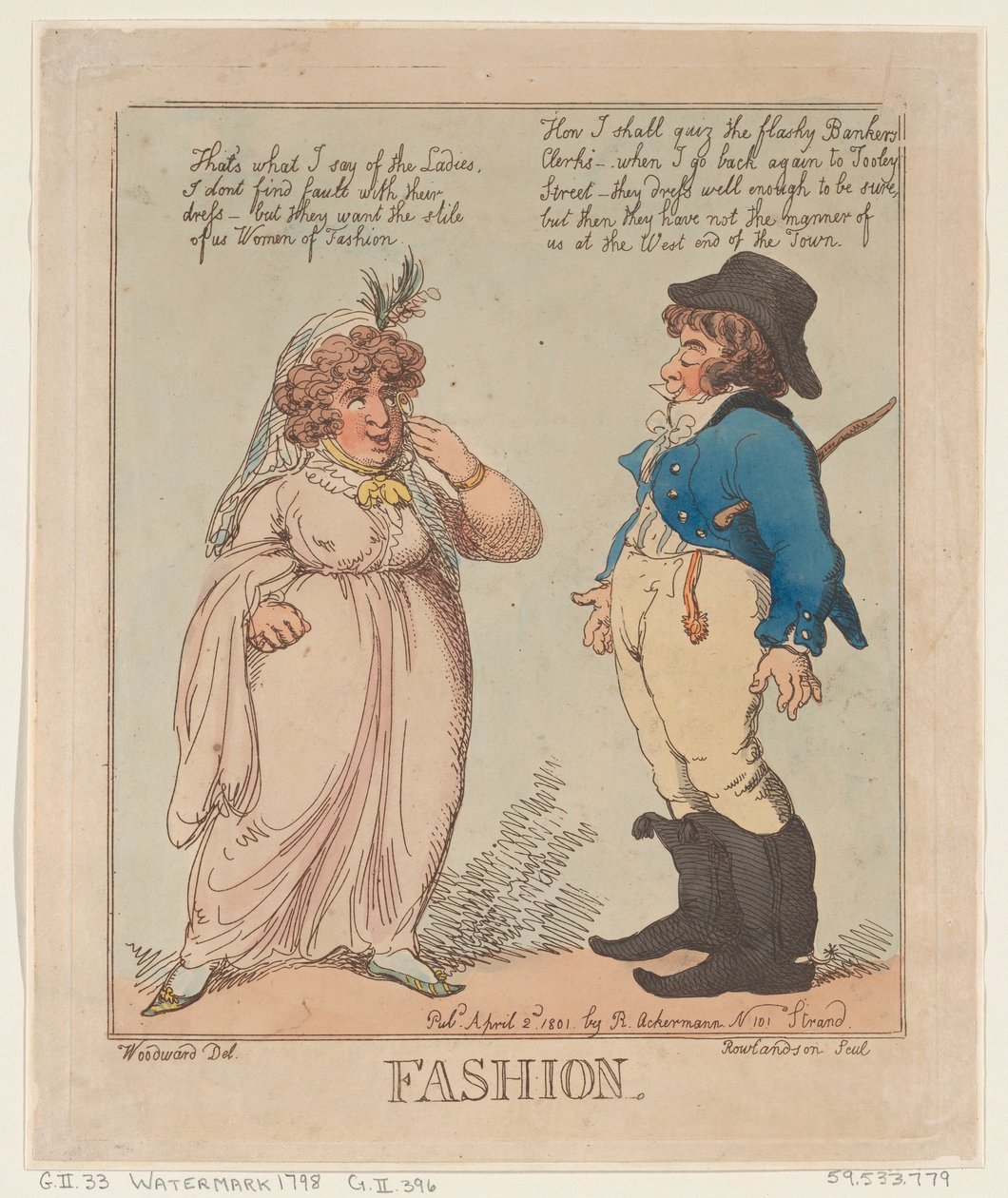 Mote, 2. april 1801., 2. april 1801. av Thomas Rowlandson