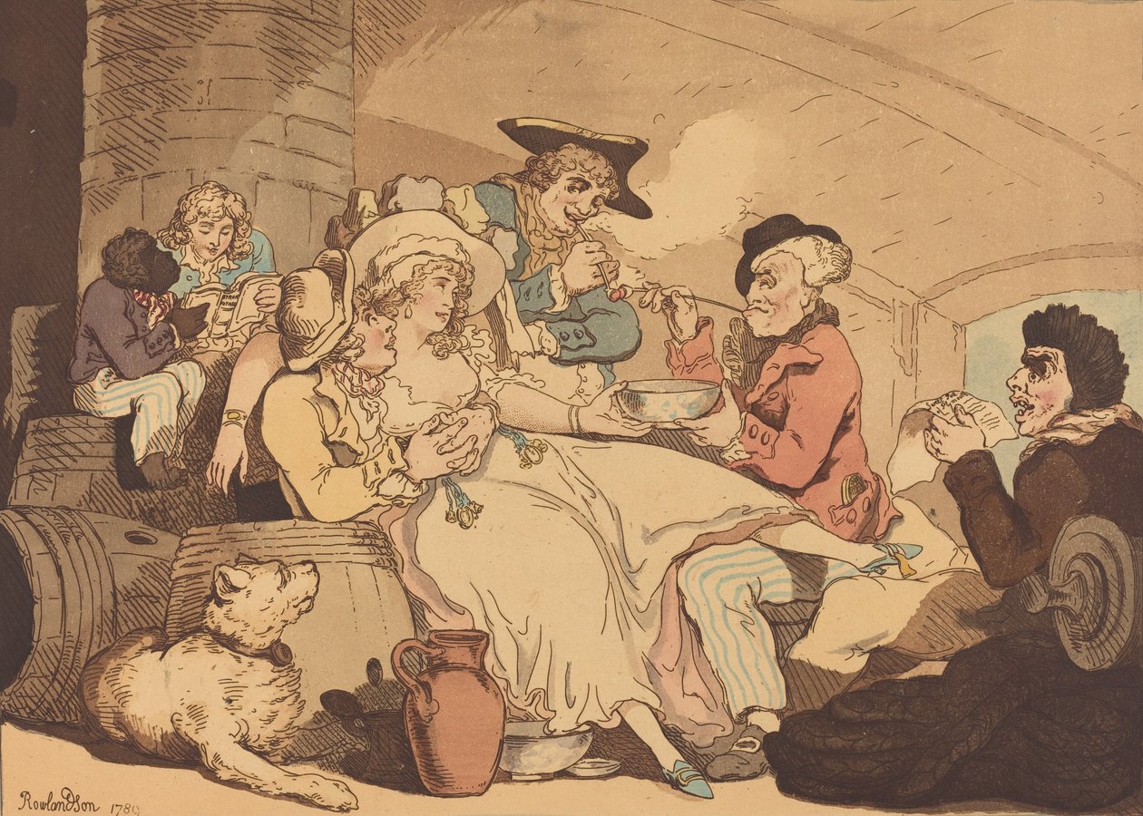 Grog om bord, 1789. av Thomas Rowlandson