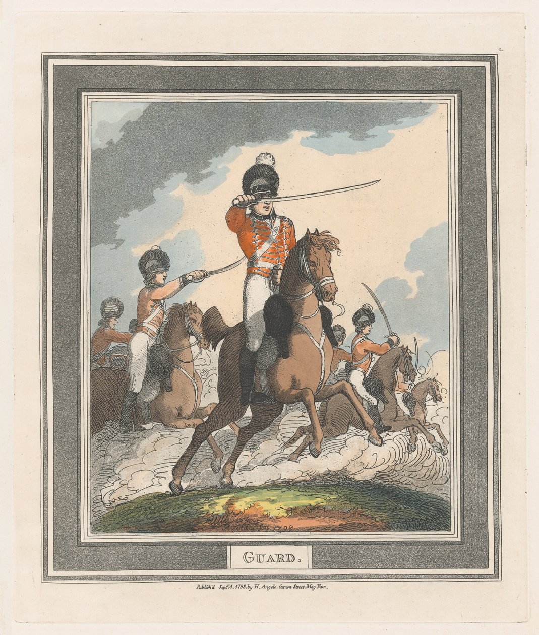 Garde, 1. september 1798., 1. september 1798. av Thomas Rowlandson
