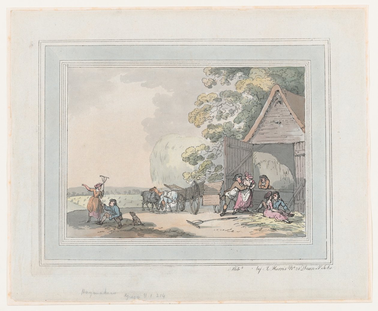 Hømakere, 1787., 1787. av Thomas Rowlandson