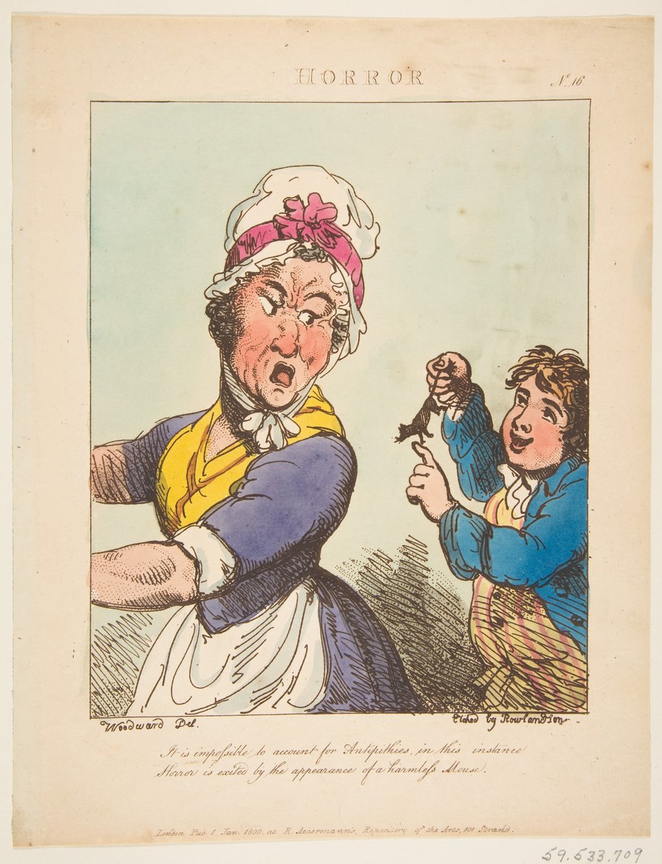 Skrekk, 21. januar 1800. av Thomas Rowlandson