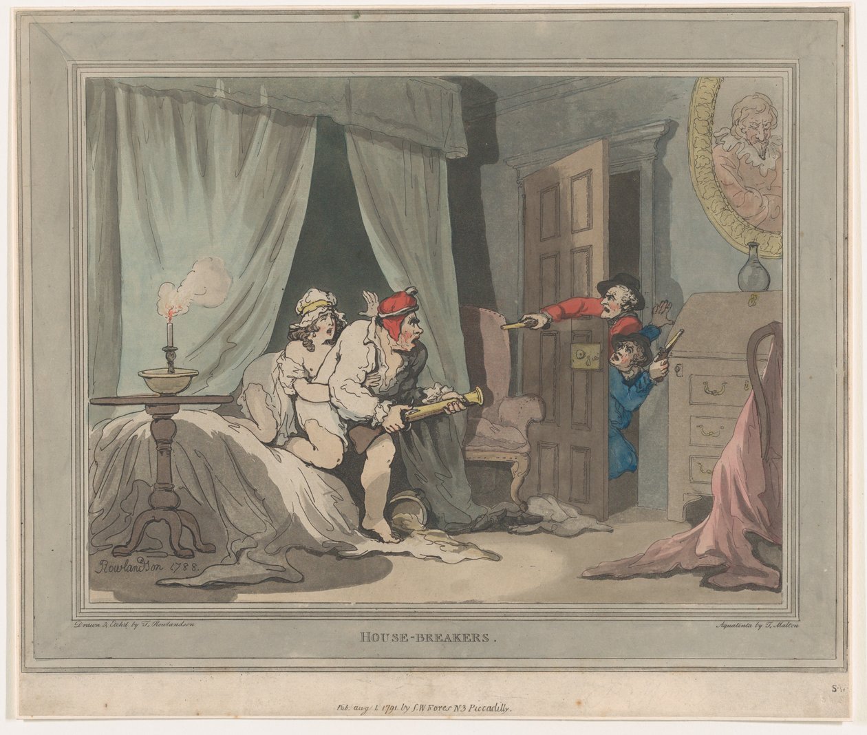 Husbrytere, 1. august 1791., 1. august 1791 av Thomas Rowlandson