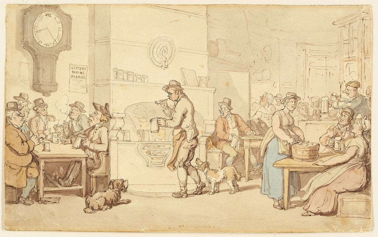 Interiøret i et vertshus av Thomas Rowlandson