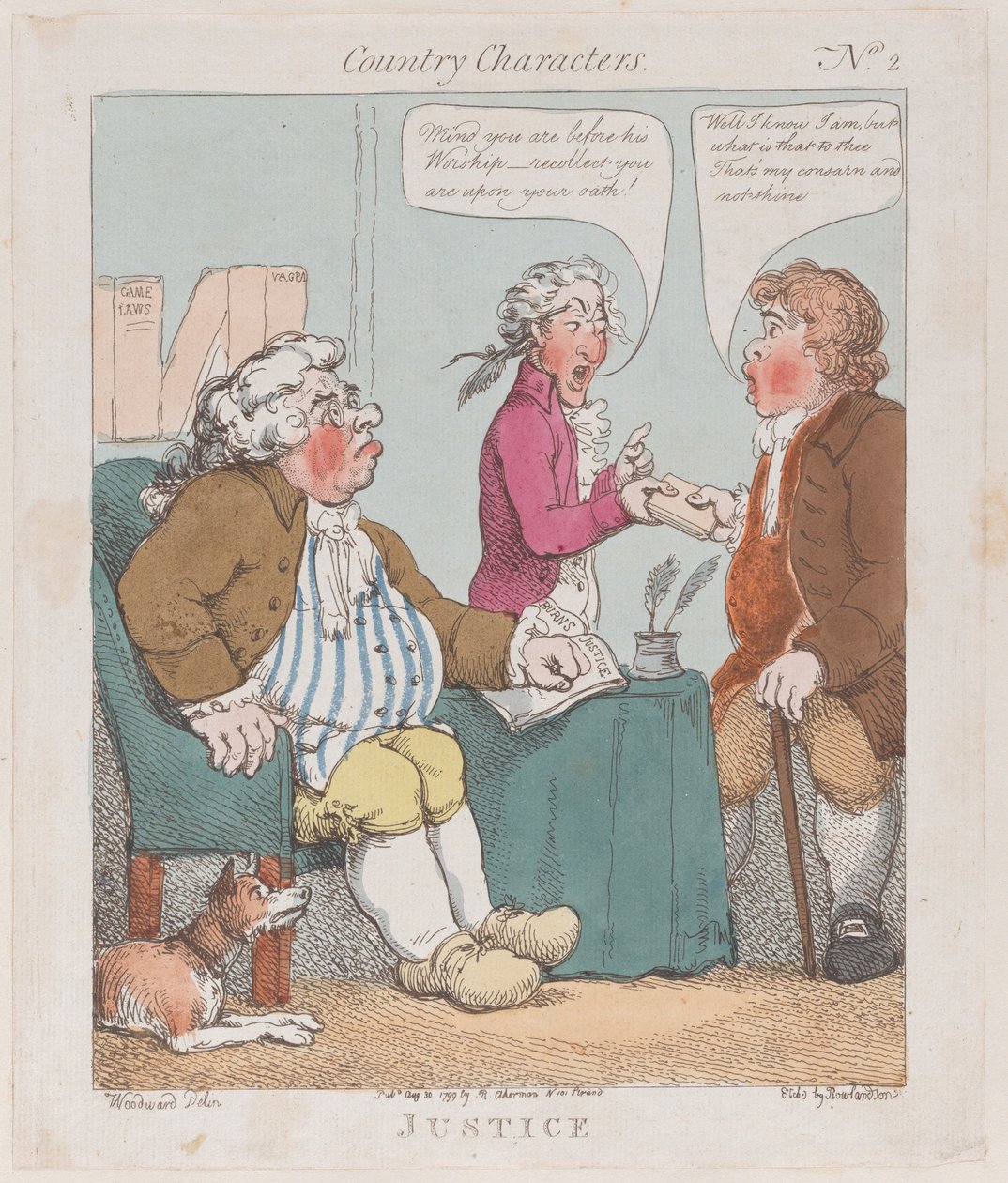 Justice, 30. august 1799., 30. august 1799. av Thomas Rowlandson