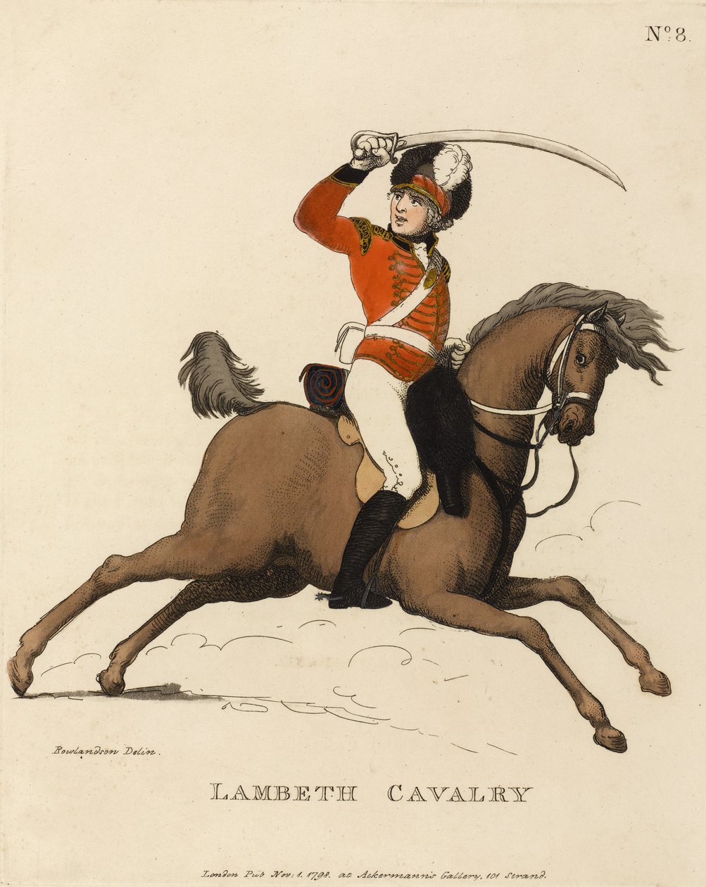 Lambeth Cavalry, ca. 1799 av Thomas Rowlandson