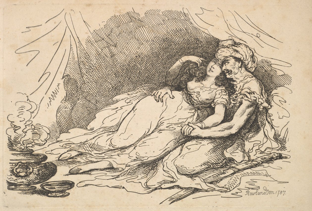 Kjærlighet i øst, 1787. av Thomas Rowlandson