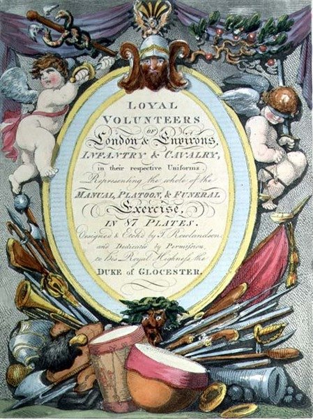 Loyal Volunteers of London, tittelside av Thomas Rowlandson