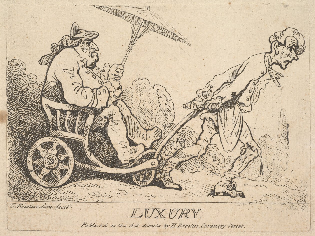 Luksus, [1781] gjenutgitt 1786-95. av Thomas Rowlandson