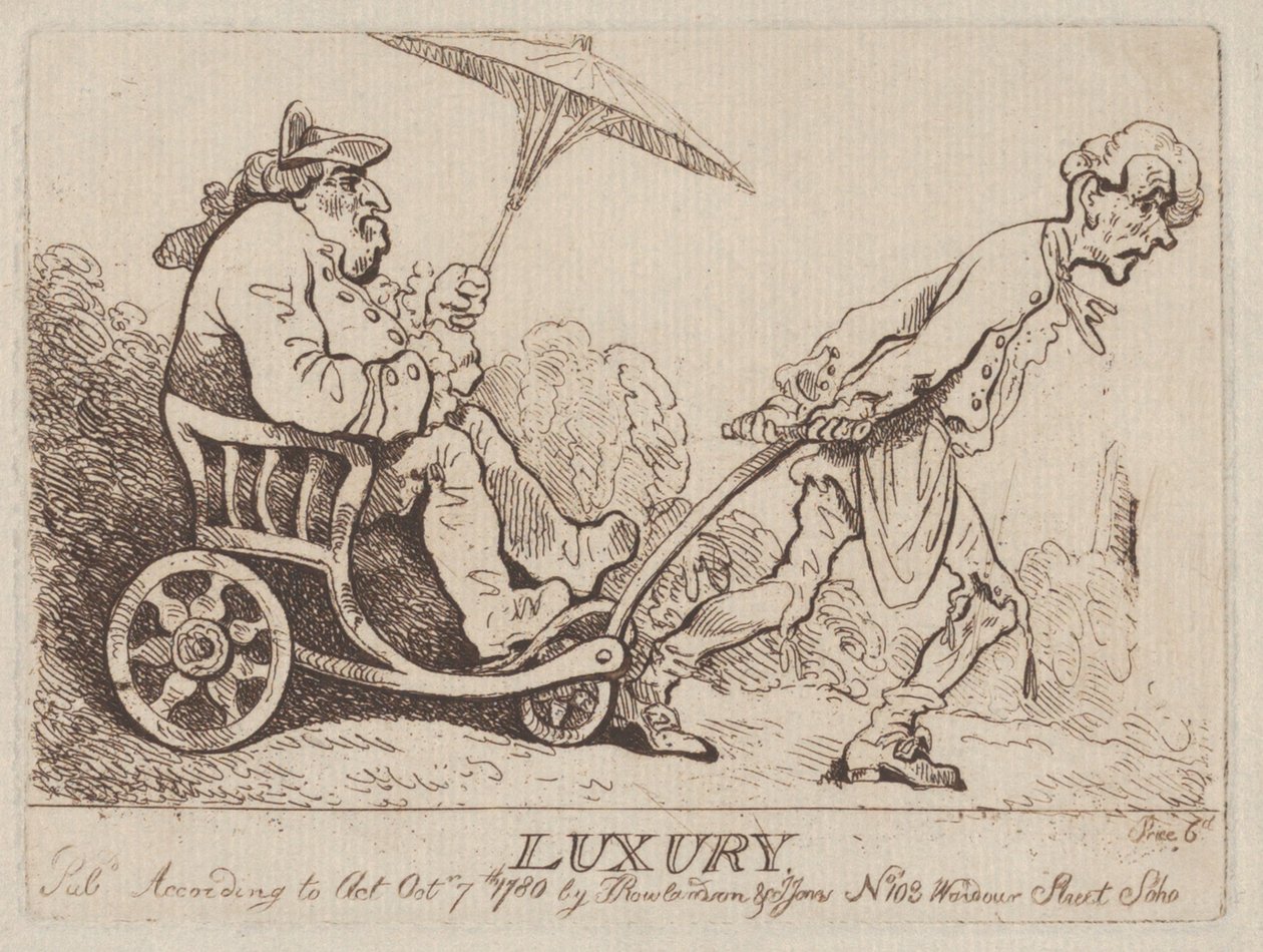 Luksus, 7. oktober 1780., 7. oktober 1780. av Thomas Rowlandson