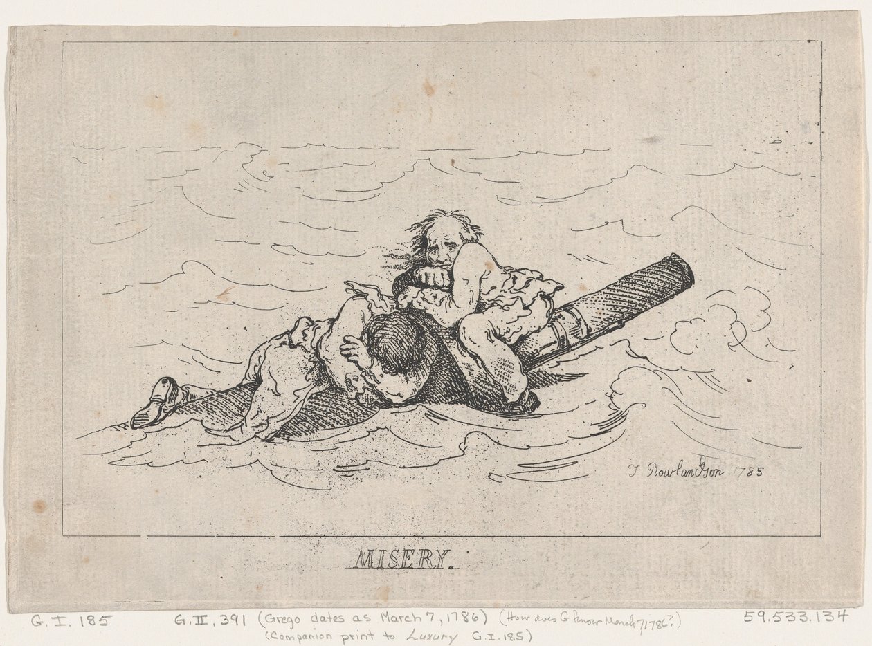 Elendighet, 1785., 1785. av Thomas Rowlandson