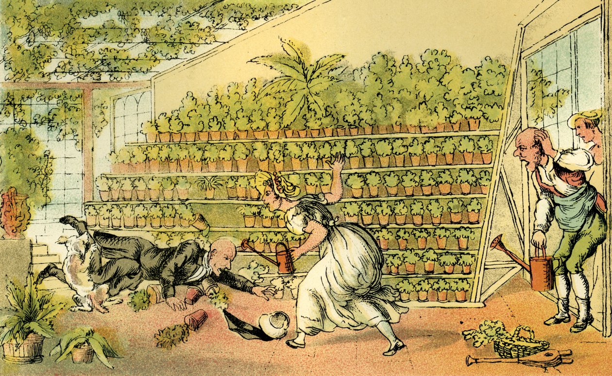 "Ulykke i Tulip Hall" av Thomas Rowlandson