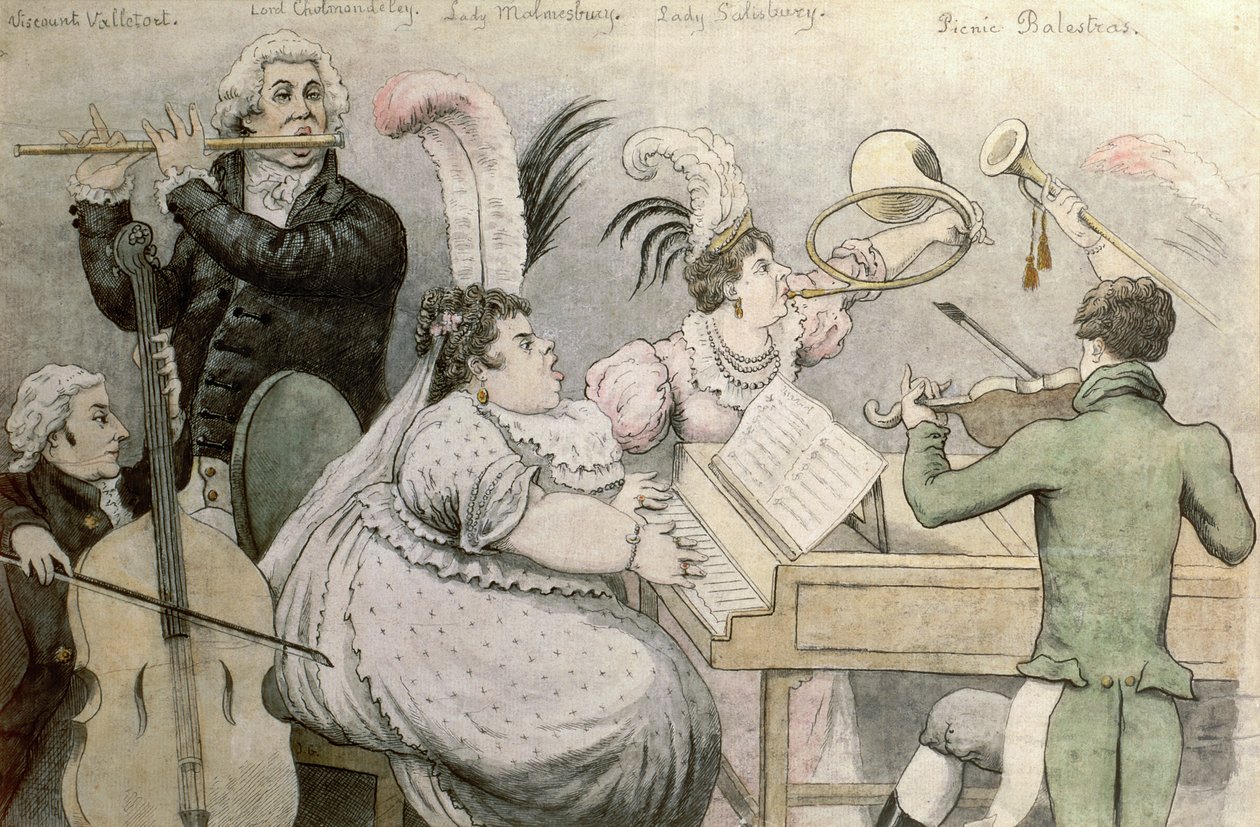 Musikalsk fest av Thomas Rowlandson