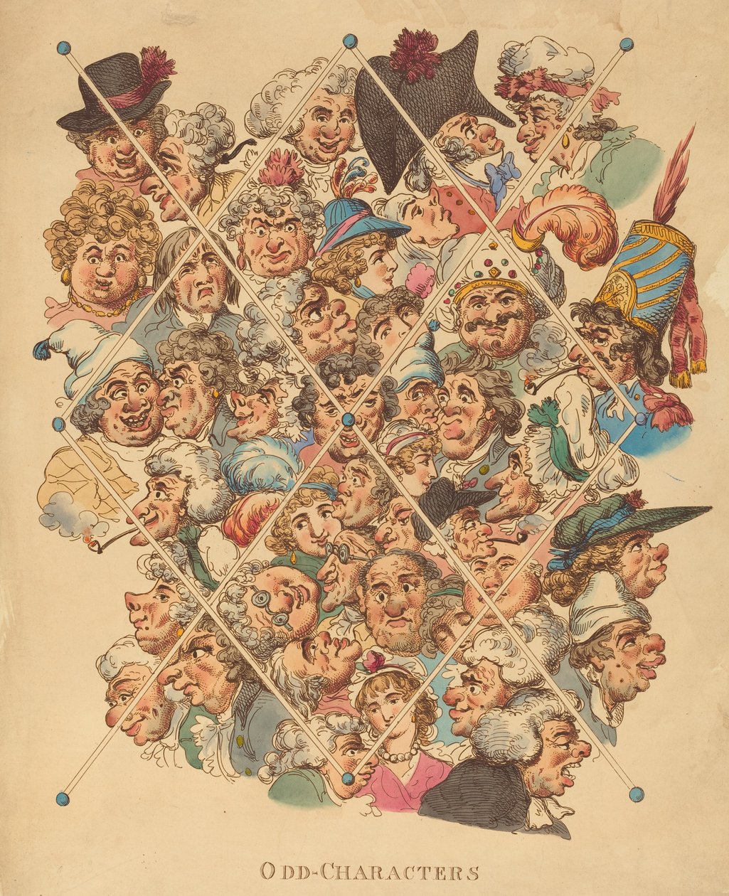 Odd-Characters, utgitt 1801. av Thomas Rowlandson